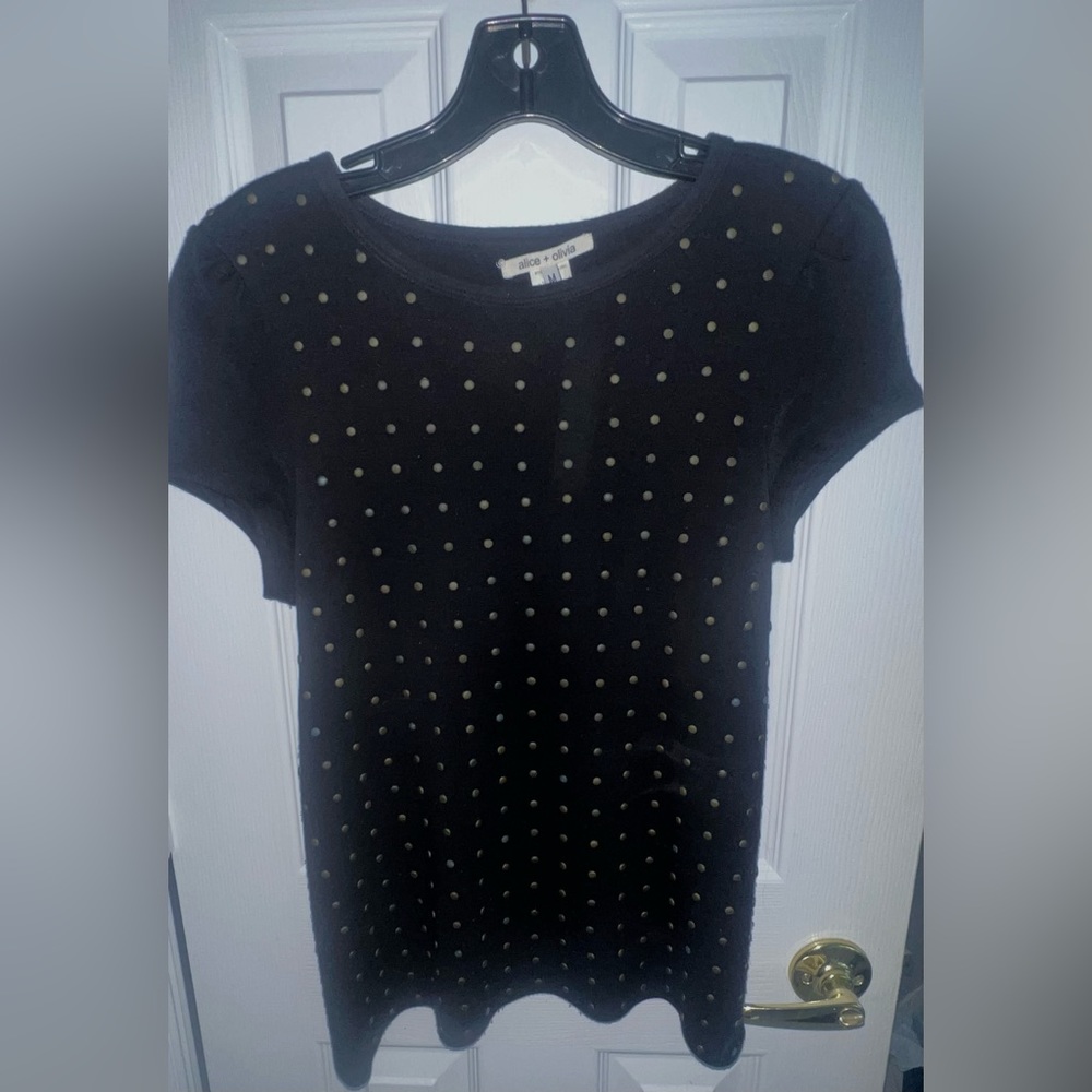 Alice + Olivia grommet tee